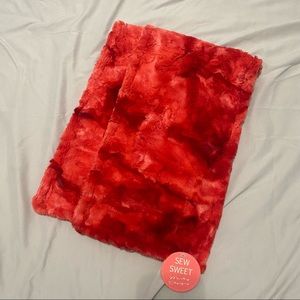 NWT Sew Sweet Minky Red Scarf
